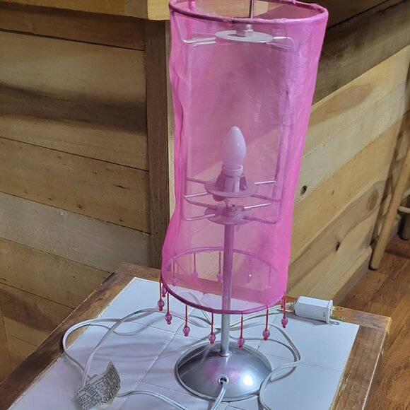 14.5 inches pink table lamp electric - Picture 4 of 9